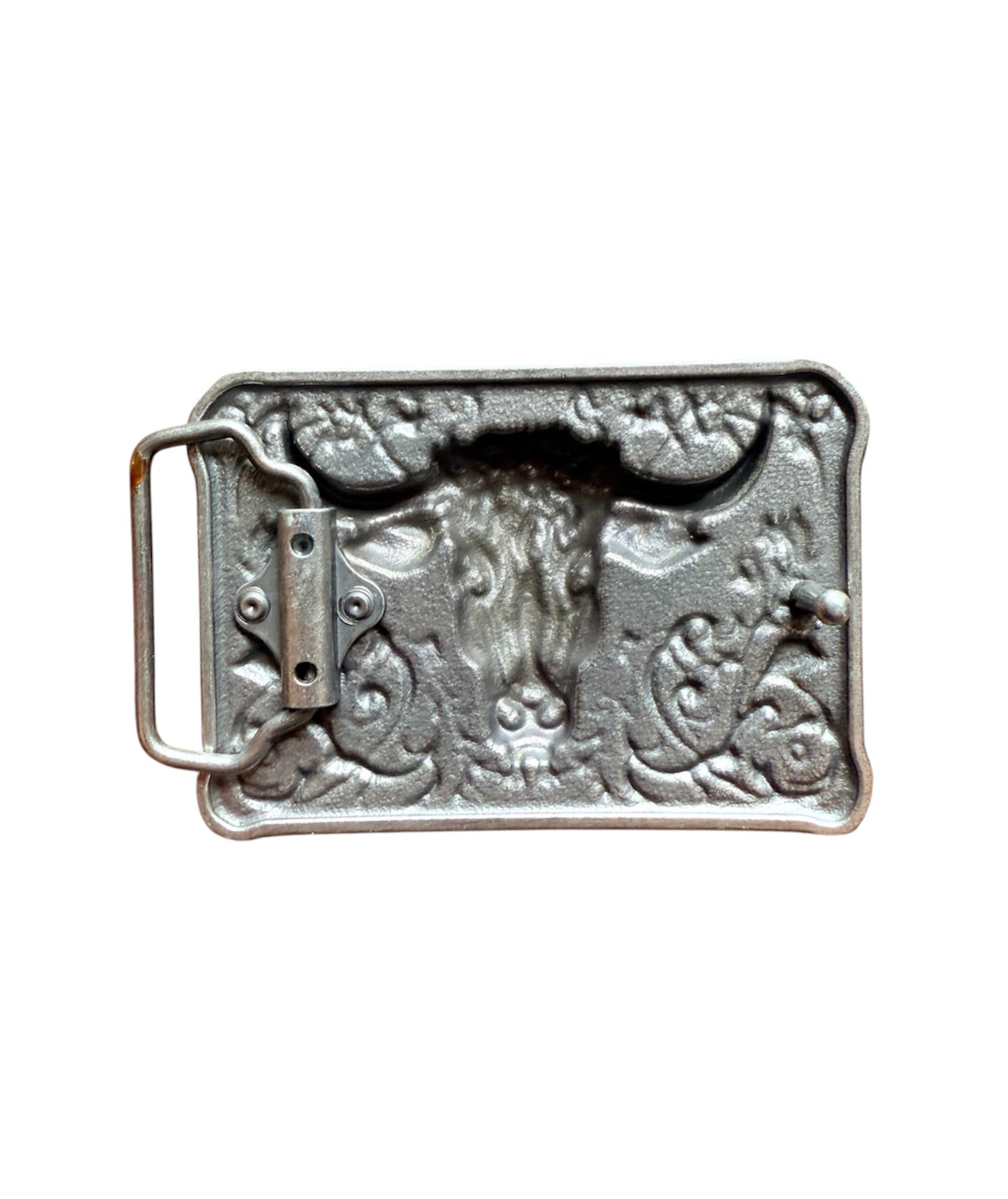 A8474 - Highland Cow Antique Colour Silver with Enamel - Rawhide Western Wear 