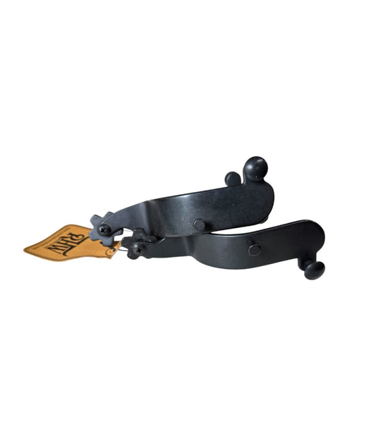 088028  - Set Black Bronc Spur Mens