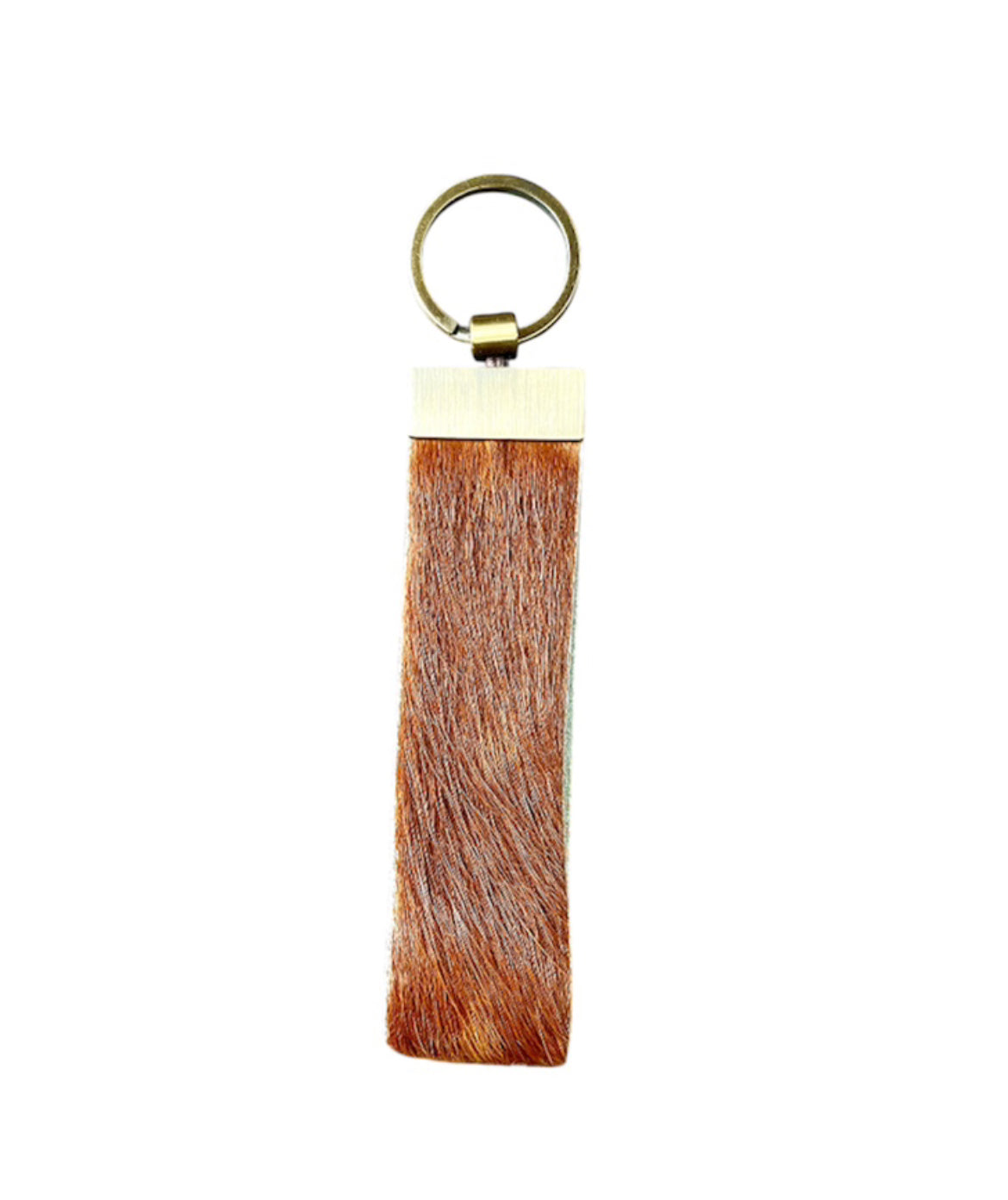 A8691 - Small Cowhide Wrist Strap Keychain