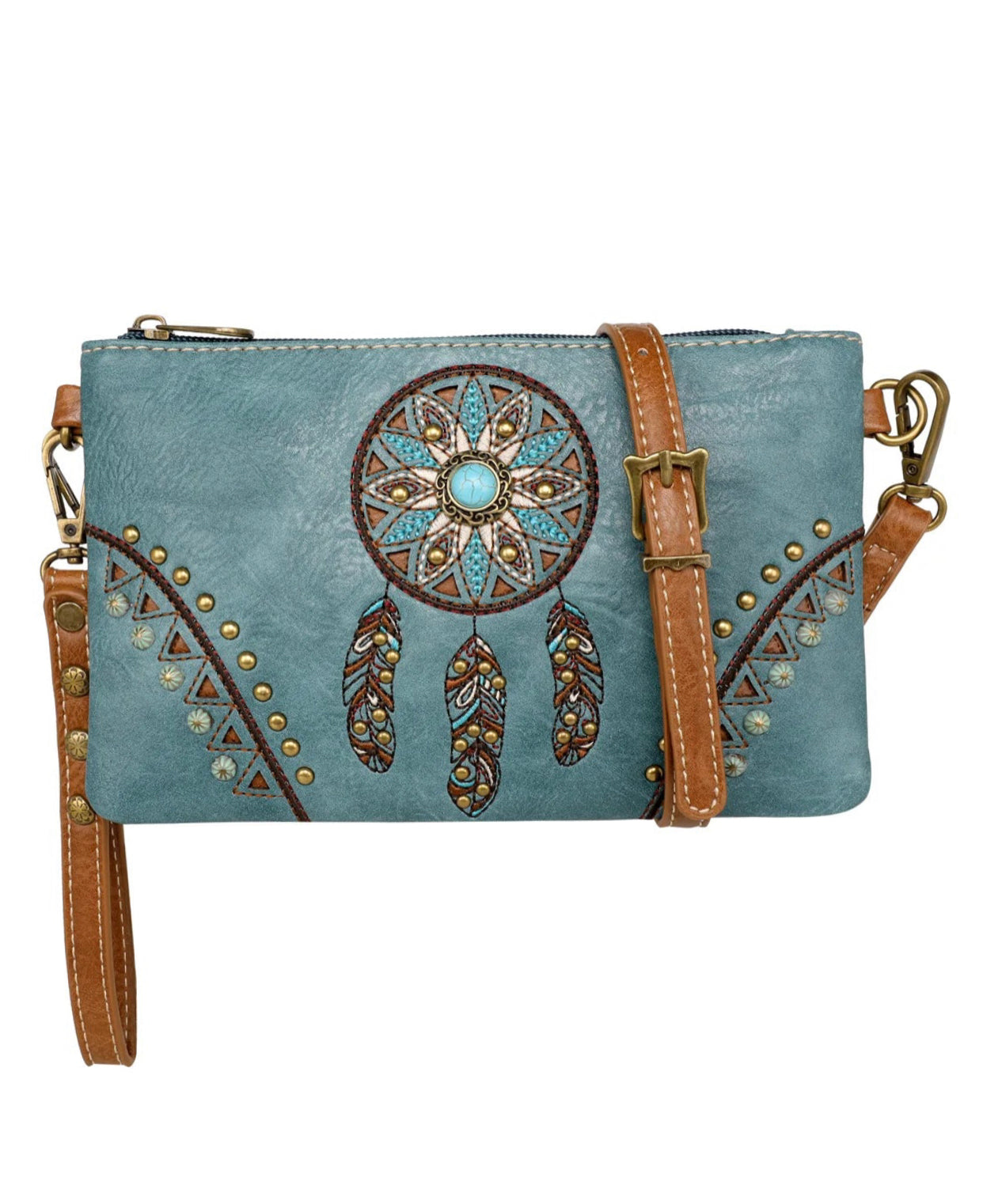 MW1206181 - Montana West Embroidered Collection Clutch/Crossbody