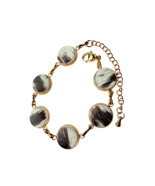 J7168 -  Cowhide Bracelet - Rawhide Western Wear 