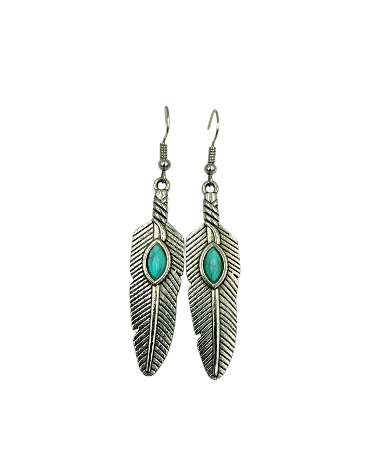 J6227 - Feather Shape Earrings - Rawhide Western Wear 