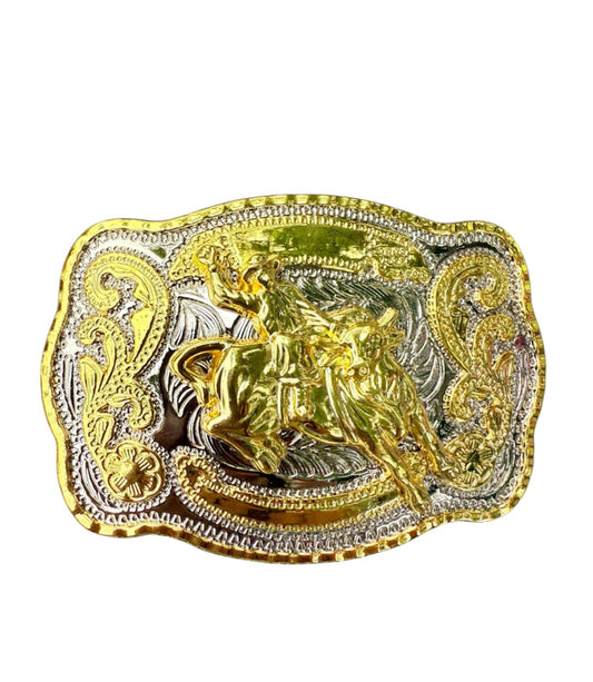 A8936 - Trophy Bull Rider Belt Buckle - Rawhide Western Wear 