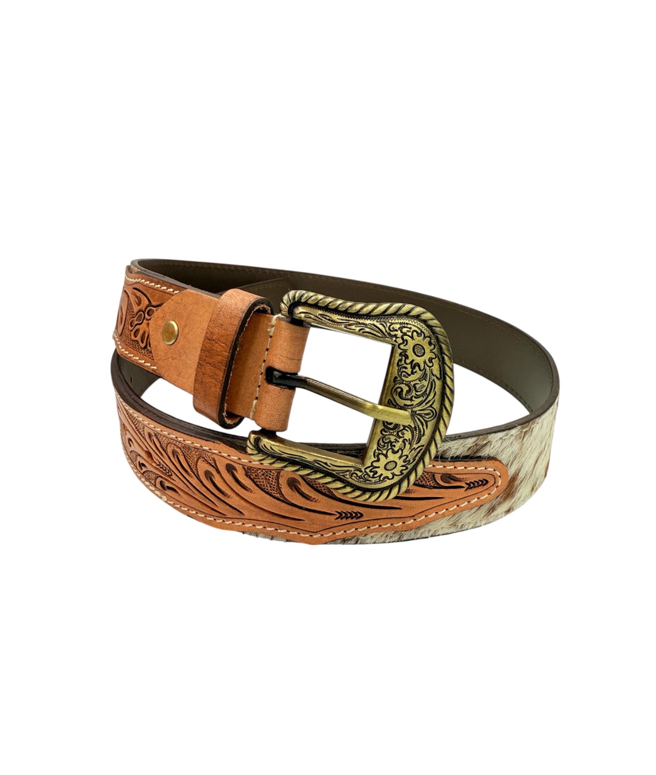 A8224 - 30” (Small) Hand Tooling Leather Cowhide Belt