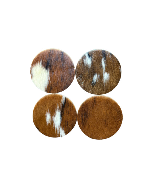 A8389- 100% Cowhide Coasters - Rawhide Western Wear 