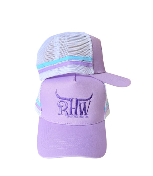 P4239 - RHW Lilac P/Tail Western Trucker Cap