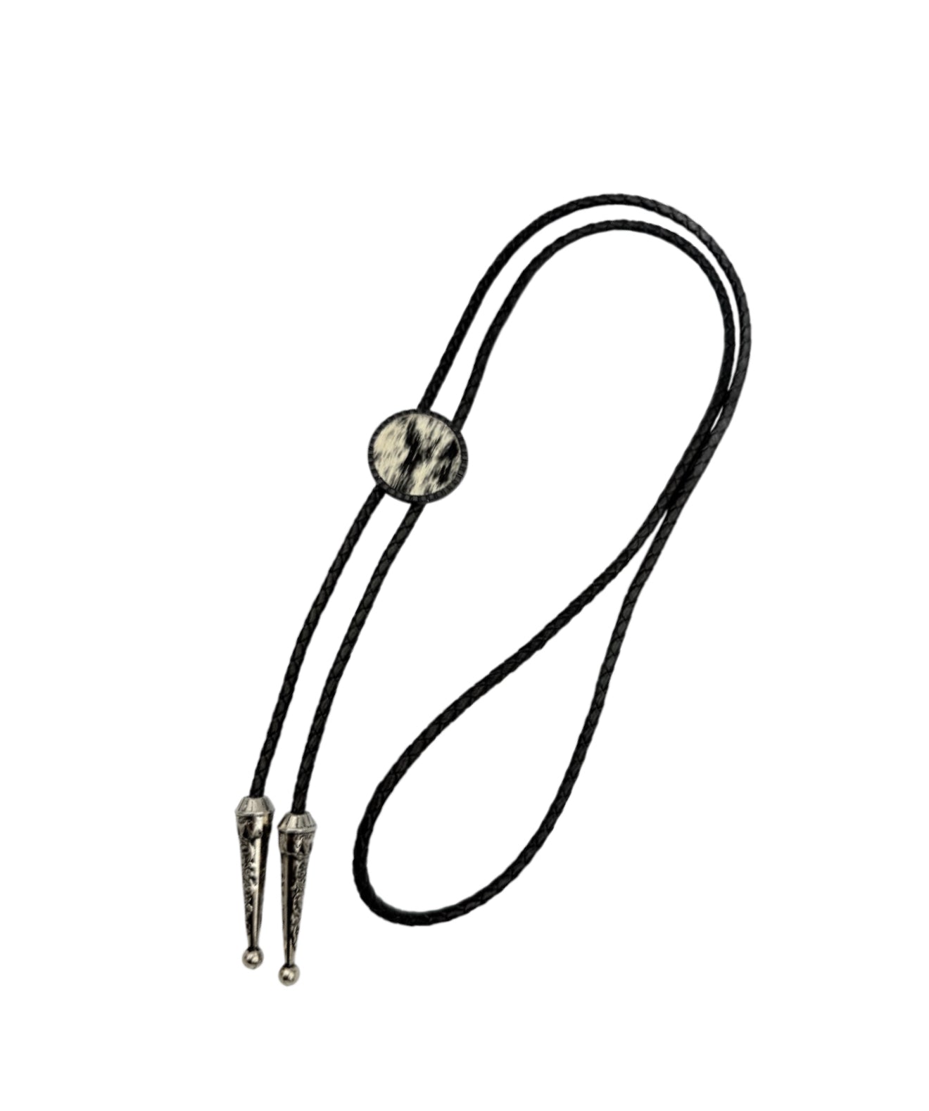 J7127 - Real Leather & Cowhide Adult Bolo Tie