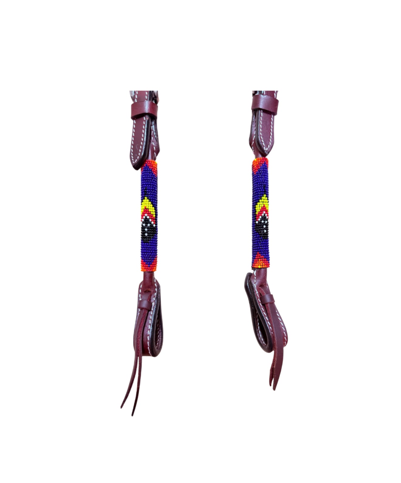 T5571E - Beaded One Ear Western Bridle Cob-Full