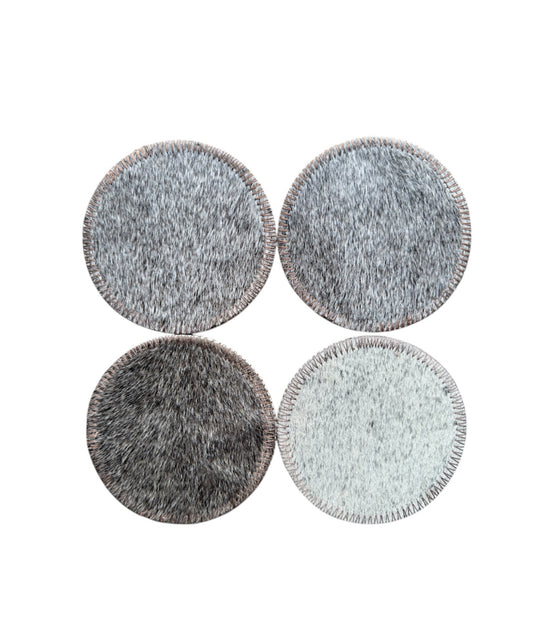 A8392- Real Cowhide Coasters - Rawhide Western Wear 