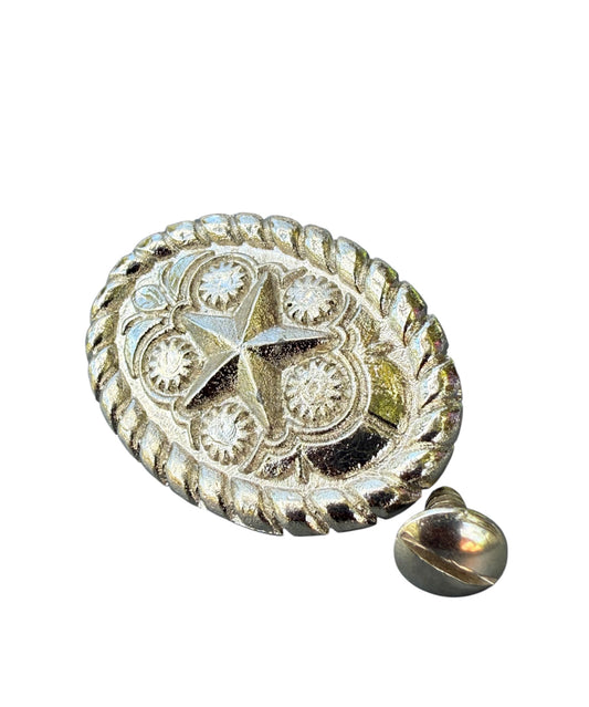 A7265 - Rope Edge Oval Concho - Rawhide Western Wear 