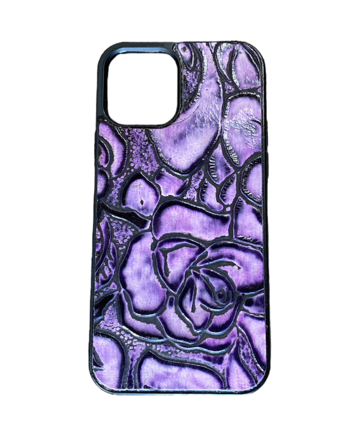 A8586 - IPhone 12Pro Max Tooled Leather Case