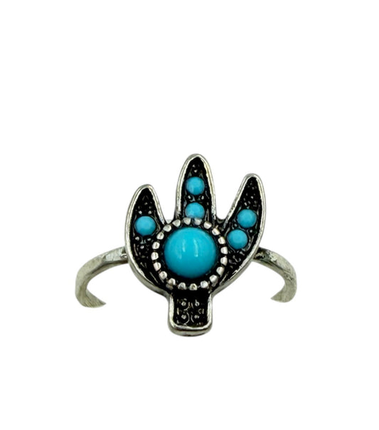 J6713 - Western Style Cactus Ring