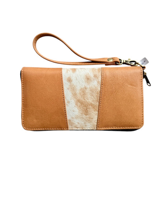 L71062T - Ladies Wristlet Cowhide Wallet