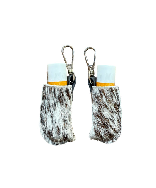 A9007 -  Real Cowhide Lip Balm Holder w Clip - Rawhide Western Wear 