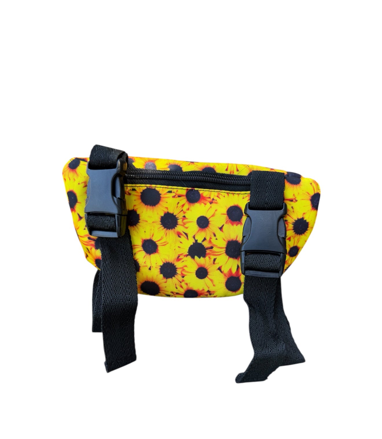 177201 - Sunflower Print Insulated Nylon Saddle Pouch