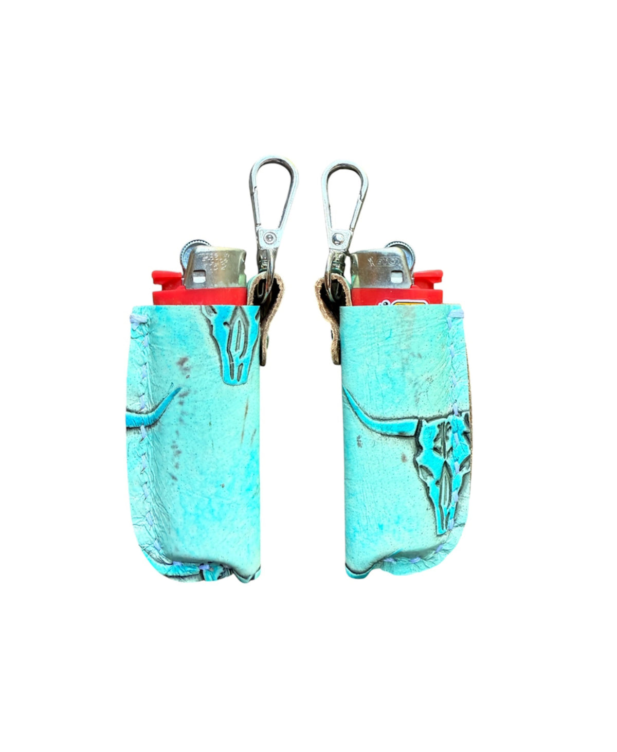 A8893 -  Leather Lighter Holder w Clip - Rawhide Western Wear 