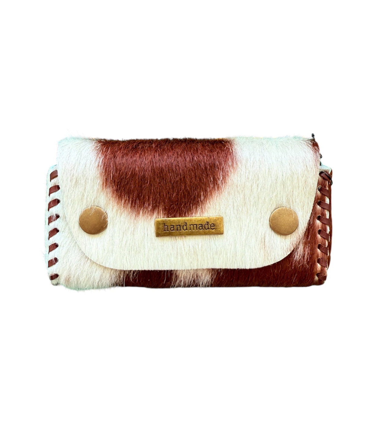 A8650 - Hair-On Cowhide Leather Tobacco Pouch