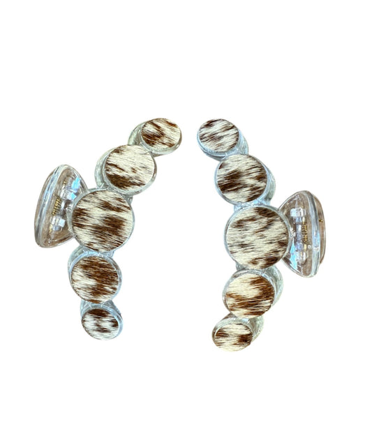 J6890 -  Cowhide Large Hair Claw Clip