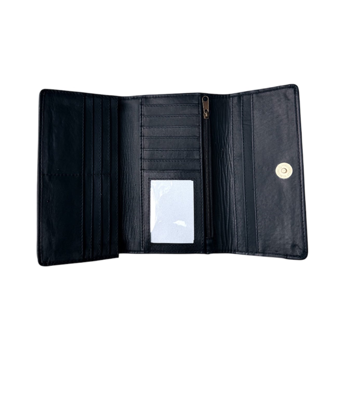 L69933B - Tooled Hair-On-Hide Wallet