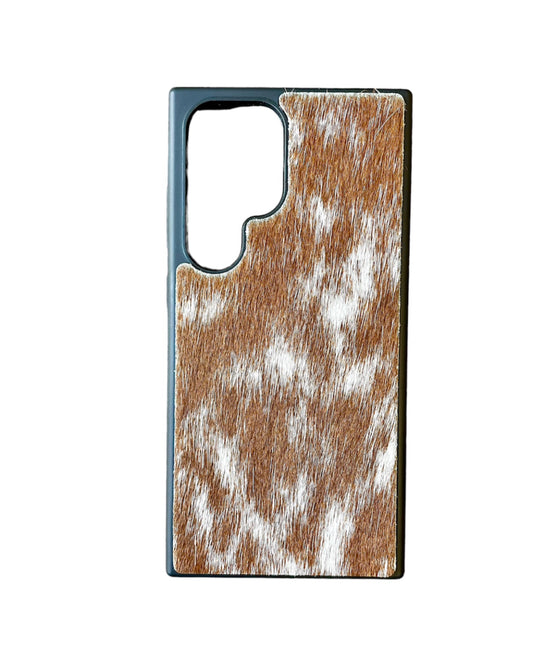A8724 - Samsung S24 Ultra Hair on Hide Leather Case