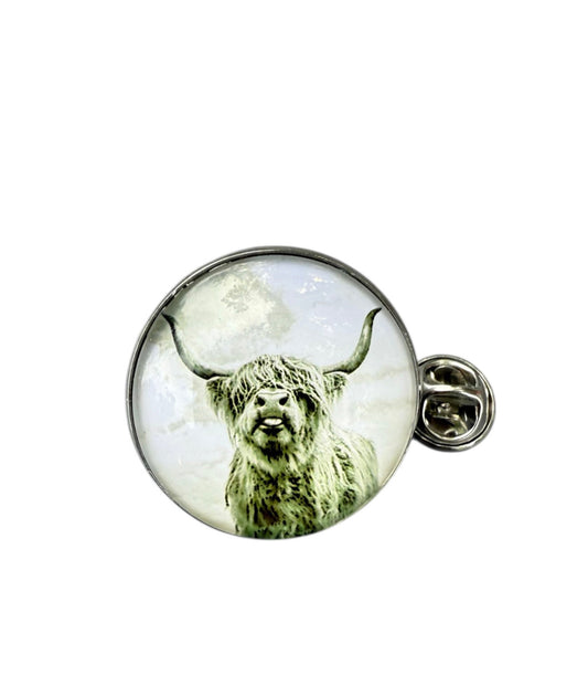 J6992A - Western Hat Pin Highland Cow