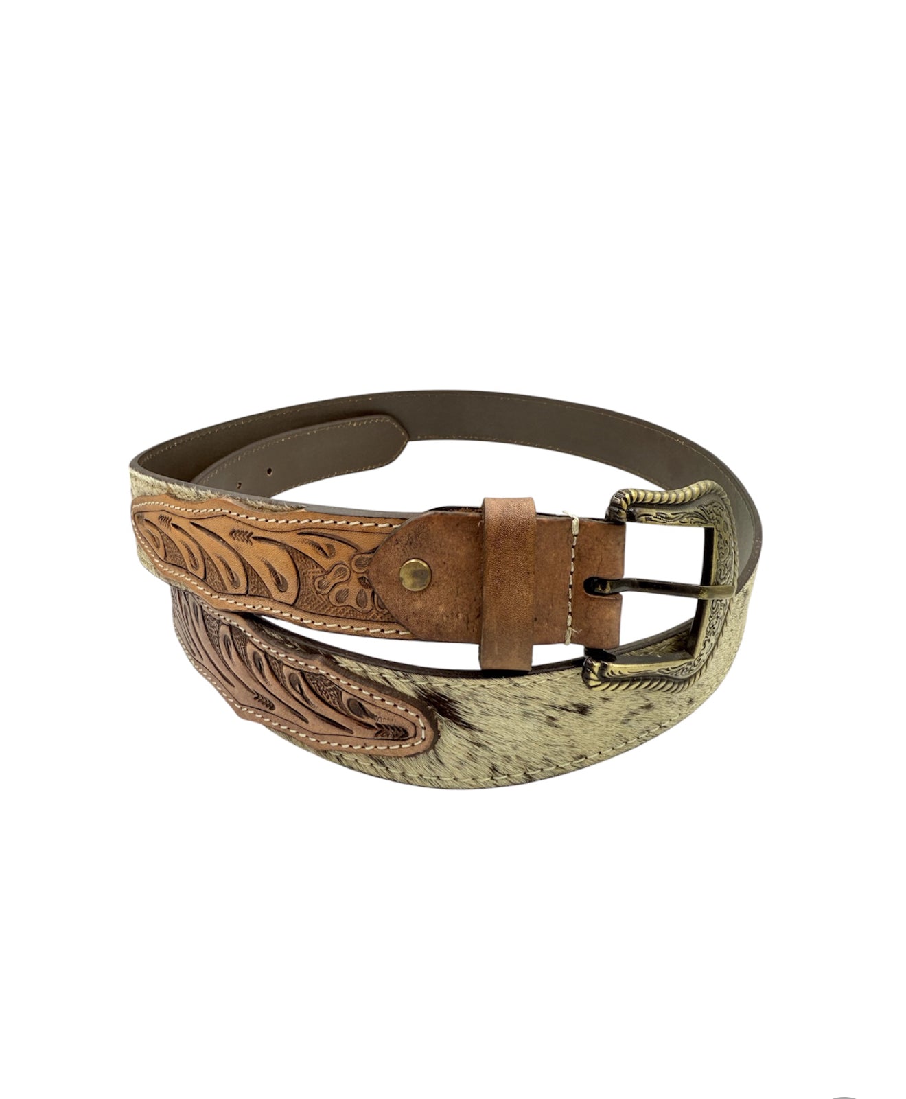 A8224E - 42” (Extra Large) Hand Tooling Leather Cowhide Belt