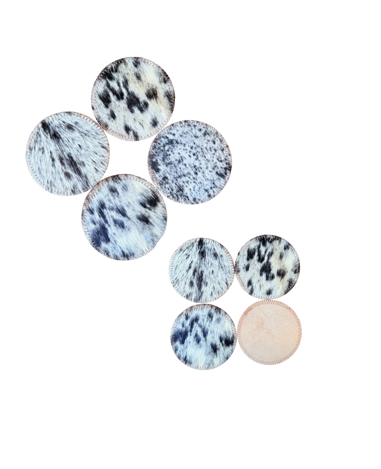 A8392- 100% Hide & Leather Coasters