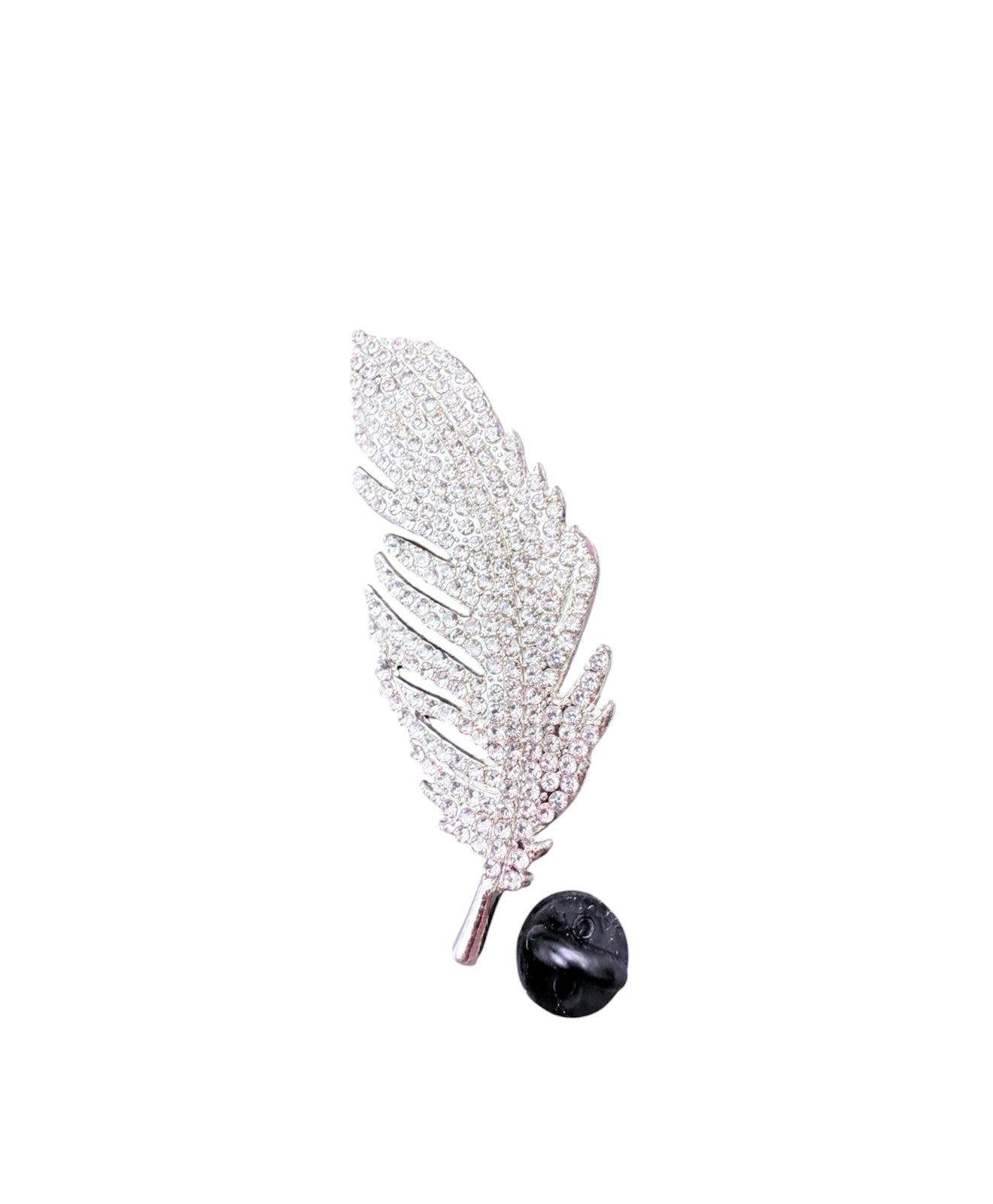 J6999 - Diamanté Feather Hat Pin
