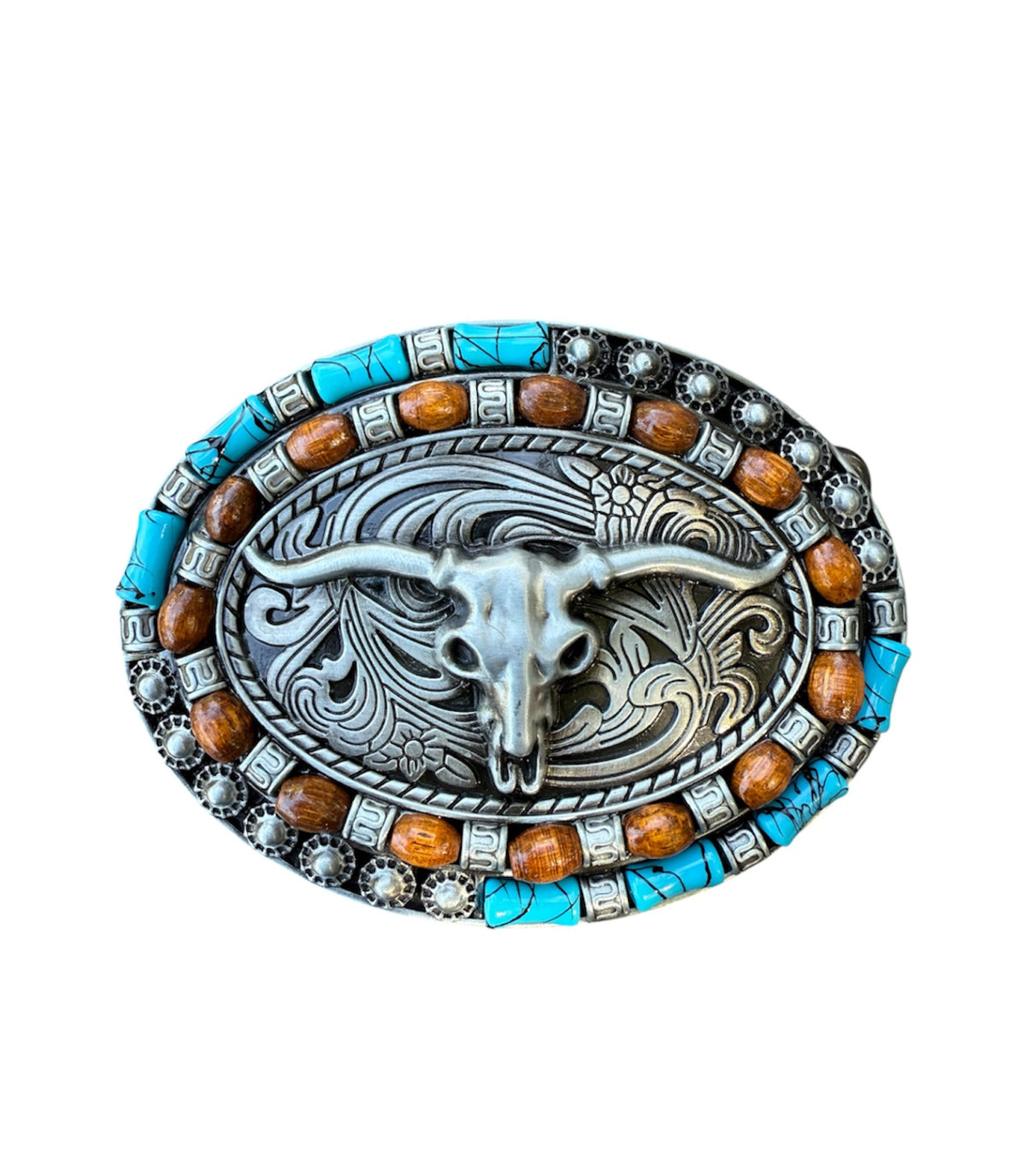 A8824 - Bull Skull alloy Belt Buckle