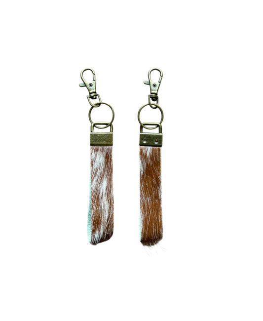 A8902A - Small Cowhide Wrist Strap Keychain - Rawhide Western Wear 