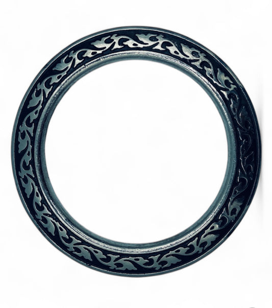 A7375 - Silver Floral Breastplate Center Ring