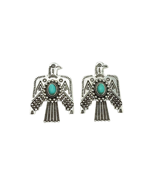 J7076 - Thunderbird Turquoise Stud Earrings
