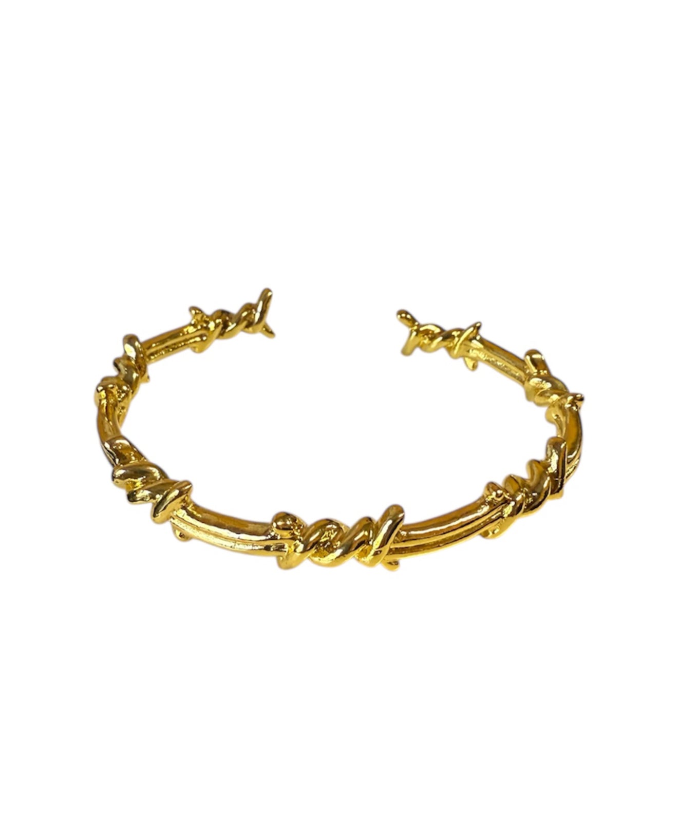 J7029G - Western Barb Wire Look Bangle
