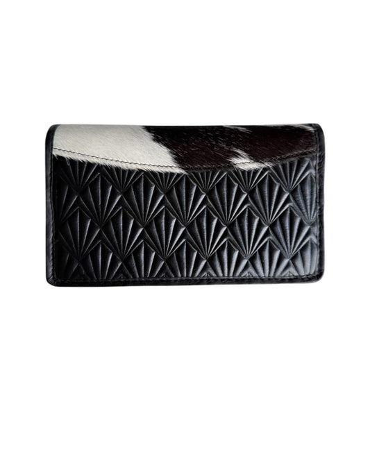 A00 - Tooled Hair-On-Hide Wallet