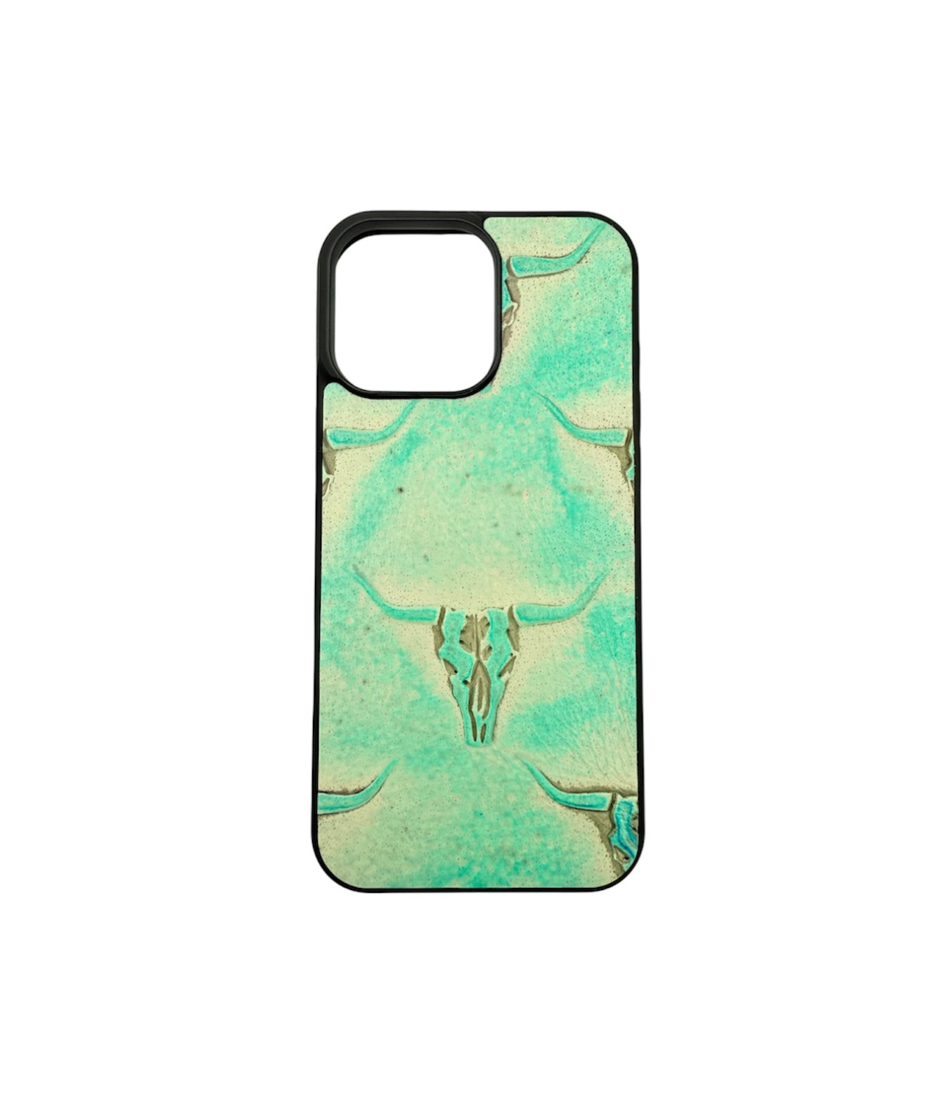 A8819 - IPhone 16 Pro Max Tooled Leather w Rubber Case - Rawhide Western Wear 