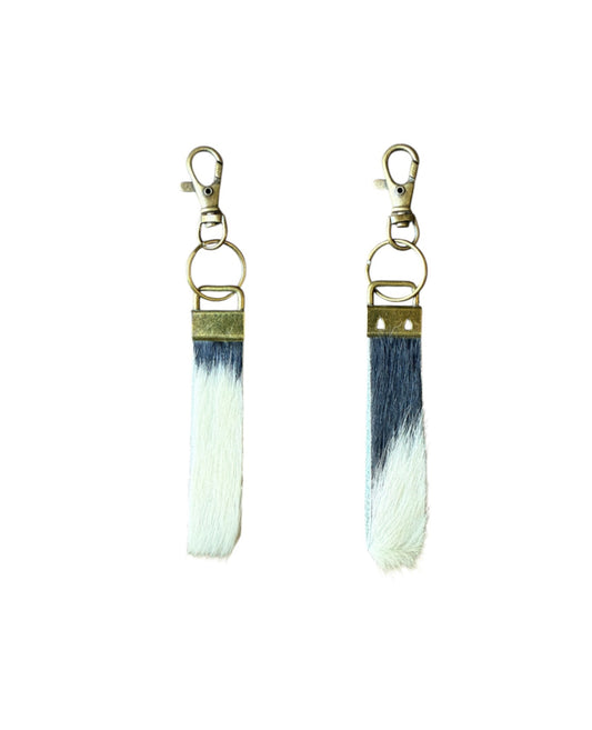 A8902D - Small Cowhide Wrist Strap Keychain