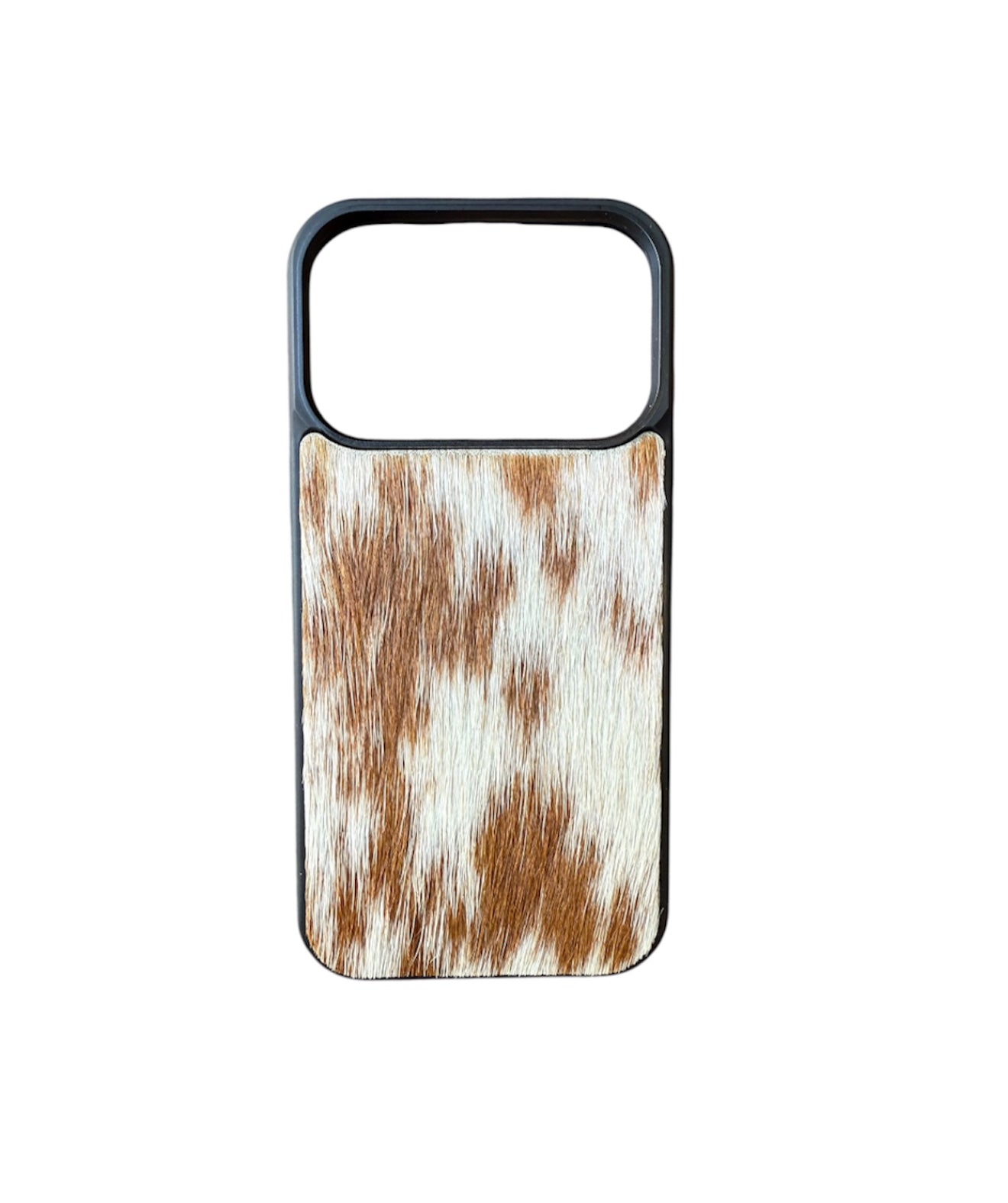 A8955 - IPhone 17 Pro Tooled Leather w Rubber Case - Rawhide Western Wear 