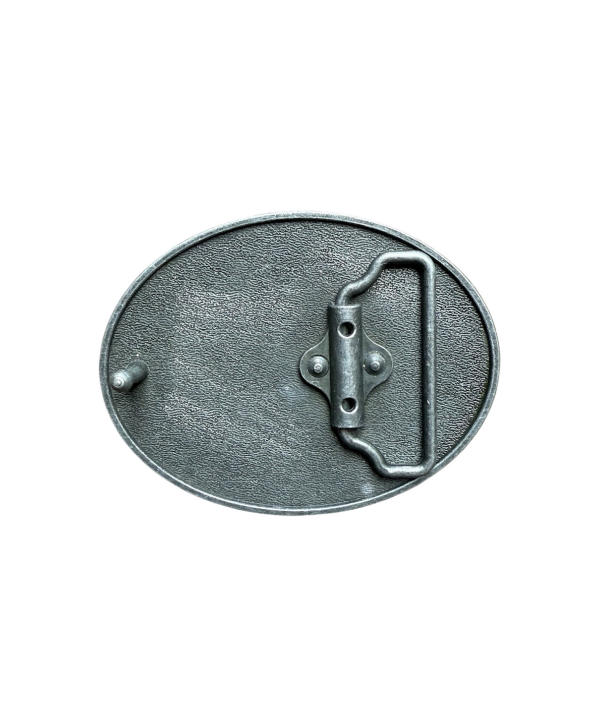 A8872A - Silver Antique Colour Western Buckle w Leather Tooled insert - Rawhide Western Wear 