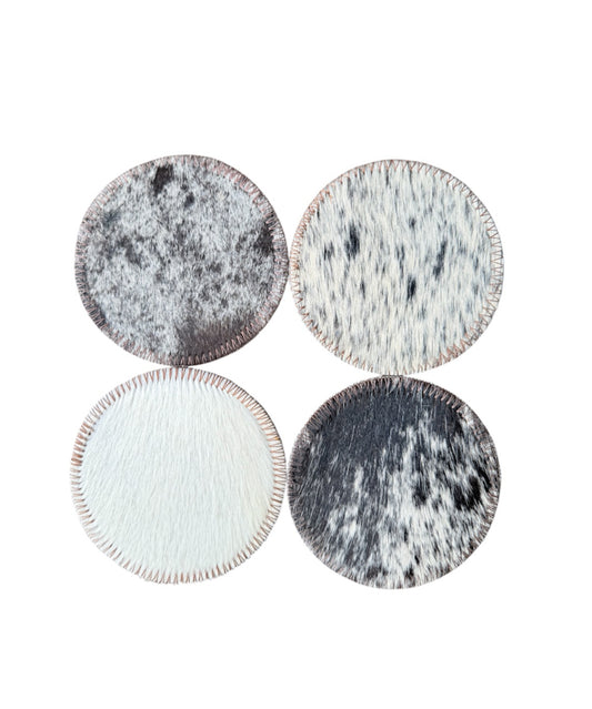 A8389- 100% Cowhide Coasters - Rawhide Western Wear 