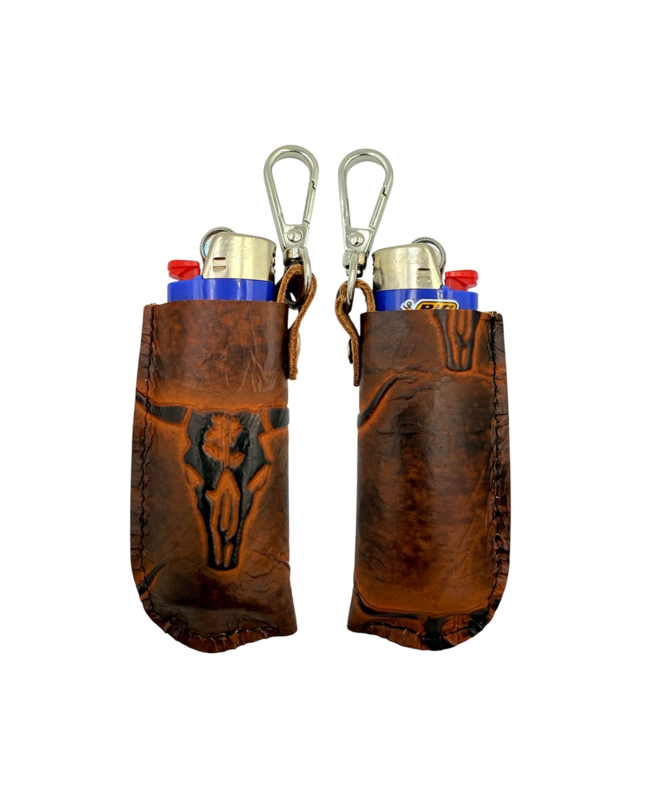 A8893 -  Leather Lighter Holder w Clip - Rawhide Western Wear 
