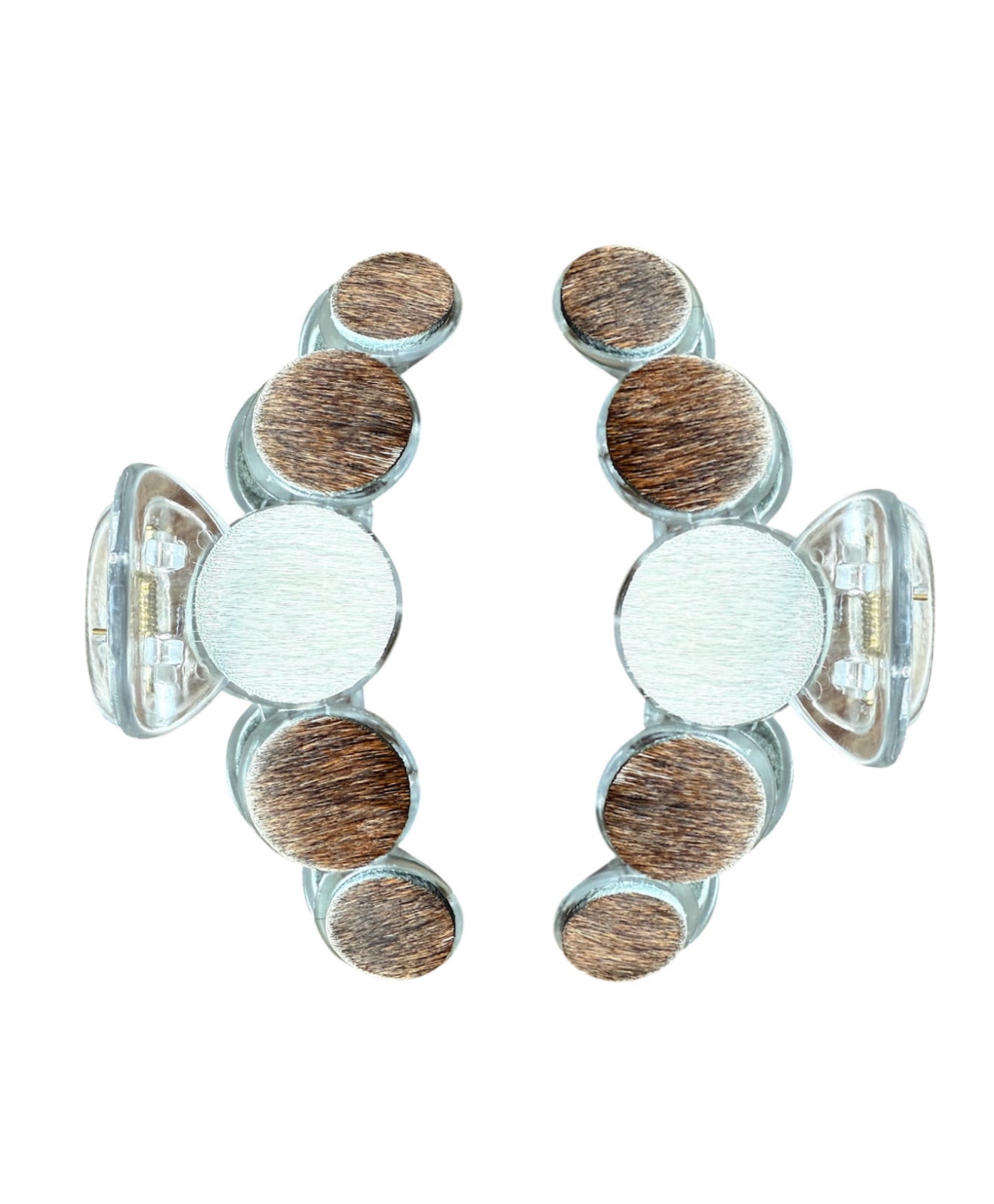 J6892A -  Cowhide Large Hair Claw Clip