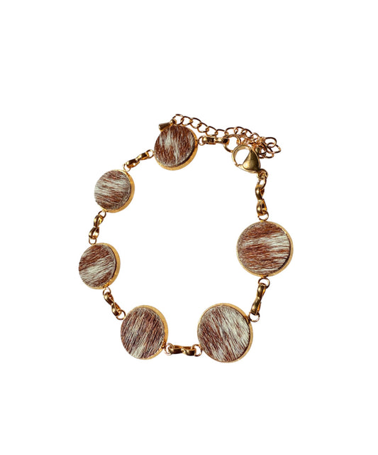 J7167 -  Cowhide Bracelet - Rawhide Western Wear 