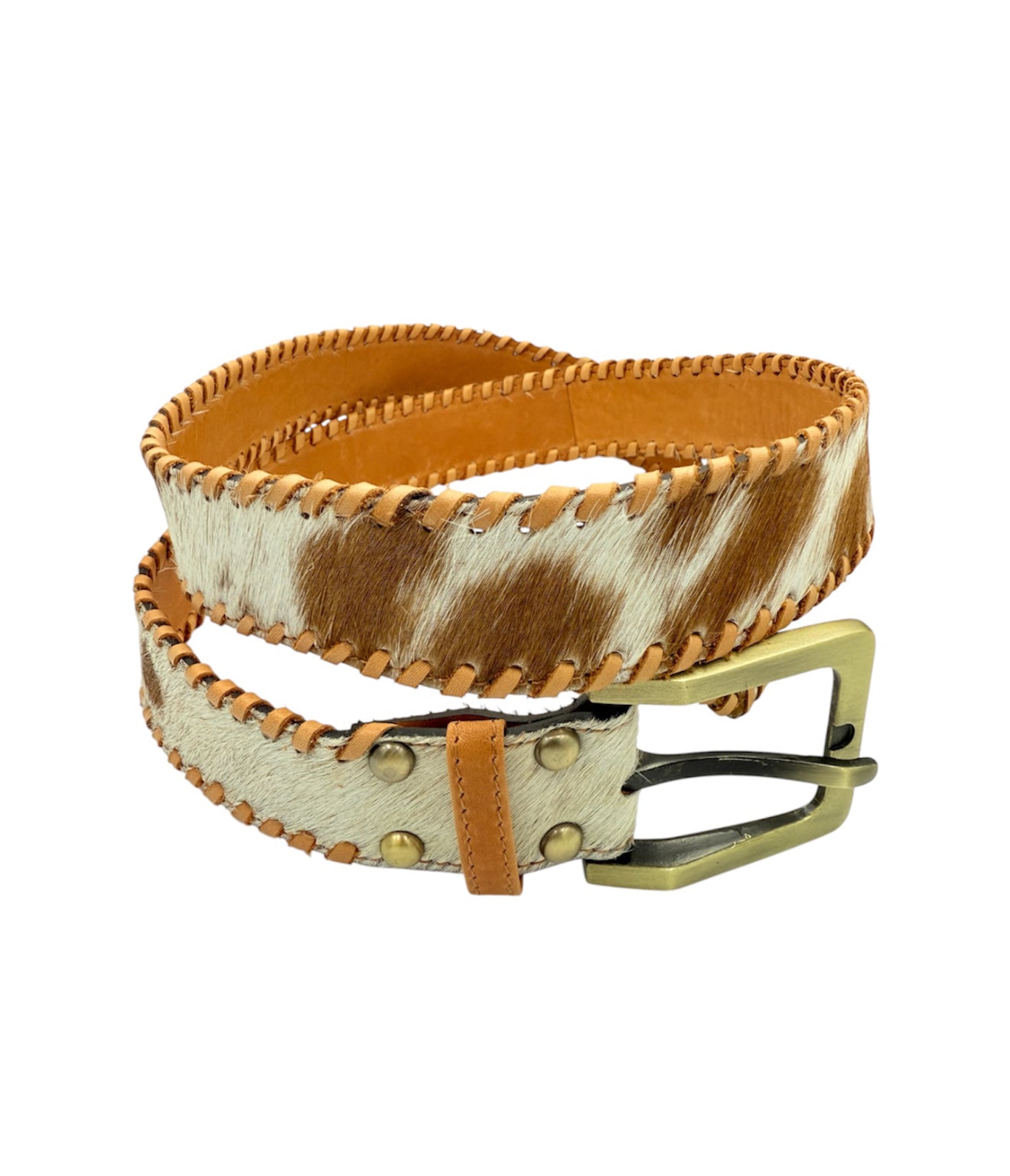 A8225A - 44” X-Large Boho Cowhide Belt