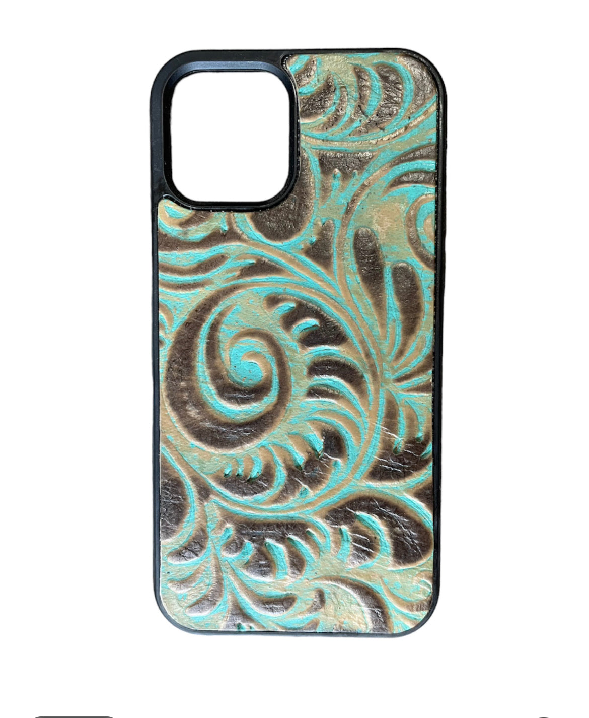 A8583 - IPhone 12 / 12Pro Tooled Leather Case