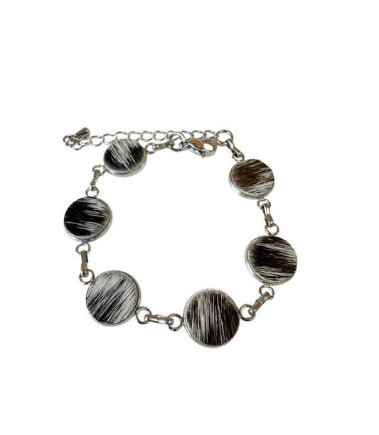 J6883 -  Cowhide Bracelet - Rawhide Western Wear 