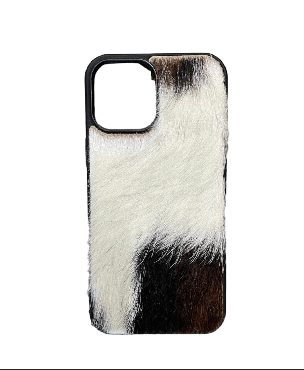 A8360 - IPhone 12 Pro Max Hair on Hide Leather Case