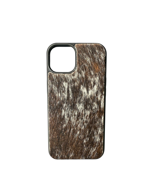 A8622 - IPhone 13 Cowhide Hair on Hide Leather Case