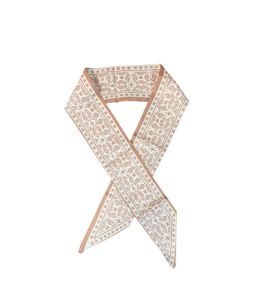 A8985 - Paisley Print Thin Neck Tie