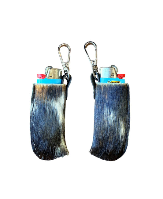 A8900A -  Real Cowhide Lighter Holder w Clip - Rawhide Western Wear 