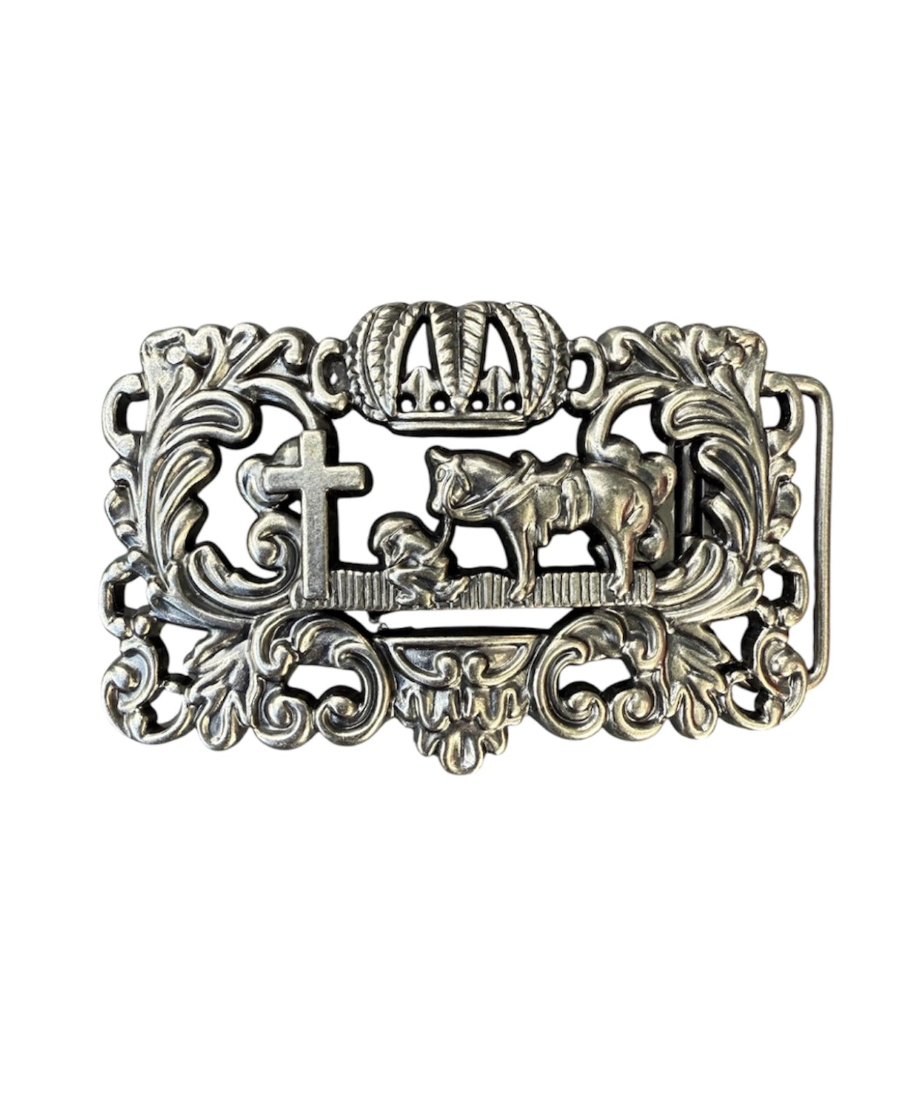 A8828A - Western Decorative Scroll Embellishment Buckle - Rawhide Western Wear 